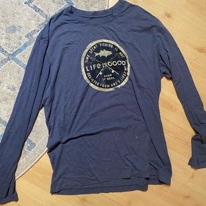 Life is Good Mens Long Sleeve, L